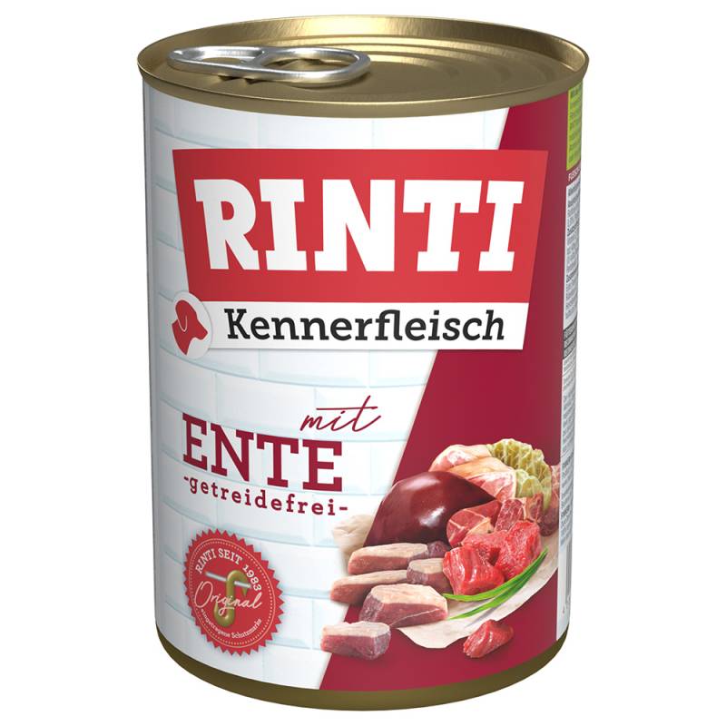 Sparpaket RINTI Kennerfleisch 24 x 400 g - Ente von Rinti