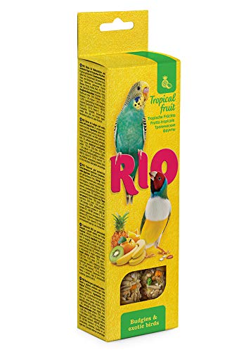 RIO Stick für Wellensittiche und exotische Vögel mit tropischen Früchten, 8er Pack (8 x 80 g) von RIO