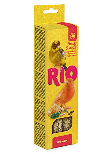 RIO Sticks für Kanarien mit Honig und gesunden Saaten, 8er Pack (8 x 80 g) von RIO