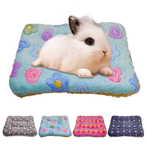 RIOUSSI Meerschweinchen-Bett, warmes Hasenbett für Kleintiere, Kaninchen, Chinchillas, Igel, Baby, Katzen, Frettchen, 30,5 x 25,4 cm, Blume von RIOUSSI