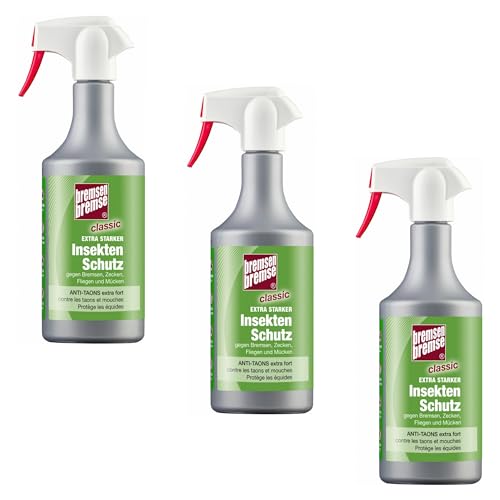 RL24 BremsenBremse - Insektenschutz Classic | Fliegenspray für Pferde | gegen Bremsen, Zecken, Fliegen & Mücken | Insektenabwehr mit Aloe Vera | Insektenspray | 3 x 750 ml Spray (3er Set) von RL24