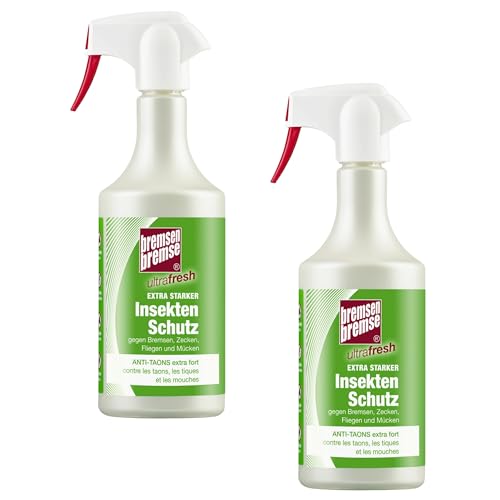 RL24 BremsenBremse - Insektenschutz Ultrafresh | Fliegenspray Pferd & Reiter | gegen Bremsen, Zecken, Fliegen & Mücken | Insektenabwehr mit Panthenol | Insektenspray | 2 x 750 ml Spray (2er Set) von RL24