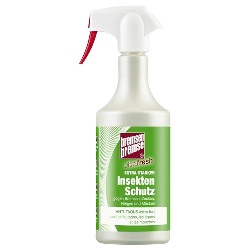 RL24 BremsenBremse - Insektenschutz Ultrafresh | Fliegenspray Pferd & Reiter | gegen Bremsen, Zecken, Fliegen & Mücken | Insektenabwehr mit Panthenol & Avocadoöl | Insektenspray | 1 x 750 ml Spray von RL24