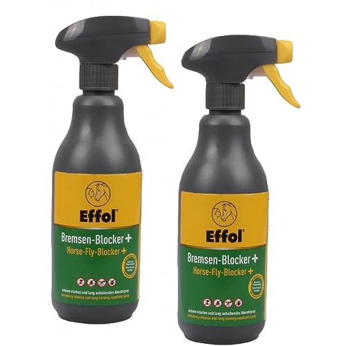 RL24 - Bremsen-Blocker+ Insektenschutz | Fliegenschutz mit starkem Duft | gegen Bremsen, Zecken & Mücken | Bremsenspray für Pferde | dermatologisch getestet | 2 x 500 ml Spray (2er Set) von RL24