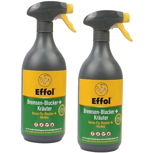 RL24 - Bremsen-Blocker+ Kräuter | Insektenschutz mit Kräuterduft | dermatologisch getesteter Fliegenschutz | gegen Zecken & Mücken | Bremsenspray für Pferde | 2 x 750 ml Spray (2er Set) von RL24