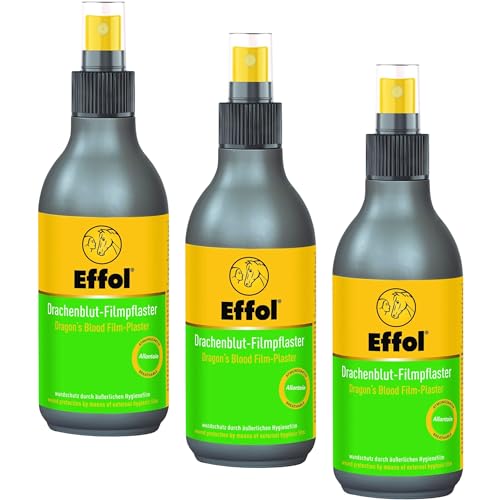 RL24 - Drachenblut-Filmpflaster | Sprühpflaster für Tiere | atmungsaktives Wundspray | Pflasterspray für Pferde | Schutz vor Schmutz & Schweiß | Wundversorgung | 3 x 250 ml (3er Set) von RL24