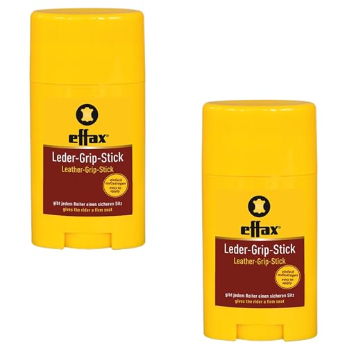 RL24 Effax - Leder-Grip-Stick | Leder Haftstick | für einen sicheren Sitz | Haftcreme ohne Verkleben | mit effax Anti-Rutsch Rezeptur | Leder Haftmittel | 2 x 50 ml (2er Set) von RL24