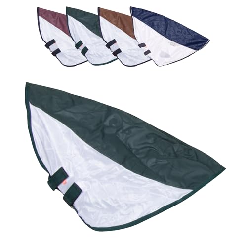 RL24 - Regen- & Fliegendecke 600D IRHSuper-Dry von Imperial Riding – Pferdedecke mit Mesh, Bauchklappe & Schweifklappe – atmungsaktive Regendecke für Pferde in Forest Green – Größe 135cm von RL24