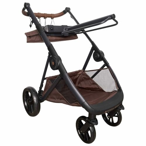 RL24 - Sattelwagen IRHCarry Light Imperial Riding mit Trensenhalter | klappbar & bis 20 kg belastbar | Sattelhalter & Korb sind abnehmbar | Sattelcaddy in Navy/Chocolate | Stallzubehör von RL24