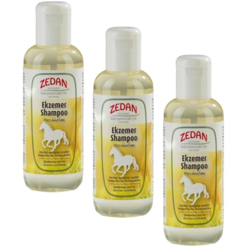 RL24 Zedan - Pferdeshampoo | Ekzemershampoo für Pferde | Waschbalsam reinigt schonend | Mähnenshampoo mit D-Panthenol, Betain, Rosmarinsöl | bei Schuppen & Juckreiz | 3 x 250 ml Flasche (3er Set) von RL24