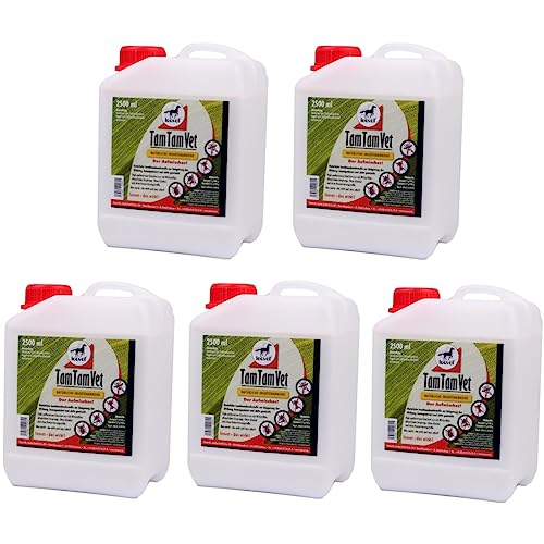 RL24 leovet - Tam Tam Vet | Insektenschutz mit Langer Wirkdauer | Bremsenspray für Pferde | Schutz vor Mücken, Bremsen & Zecken | Mückenspray für Pferde | 5 x 2500 ml Kanister (5er Set) von RL24