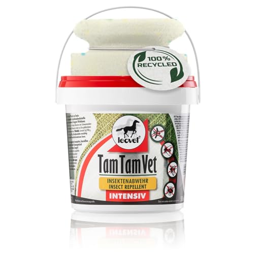 RL24 leovet - Tam Tam Vet Intensiv Gel | Insektenschutz für Pferde | Insektenabwehr mit 4-Fach verstärkter Wirkdauer | Schutz vor Mücken, Bremsen & Zecken | 1 x 500 ml Eimer mit Schwamm von RL24