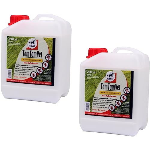 RL24 leovet - Tam Tam Vet | Insektenschutz mit Langer Wirkdauer | Bremsenspray für Pferde | Schutz vor Mücken, Bremsen & Zecken | Mückenspray für Pferde | 2 x 2500 ml Kanister (2er Set) von RL24