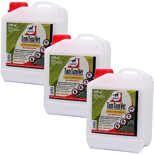 RL24 leovet - Tam Tam Vet | Insektenschutz mit Langer Wirkdauer | Bremsenspray für Pferde | Schutz vor Mücken, Bremsen & Zecken | Mückenspray für Pferde | 3 x 2500 ml Kanister (3er Set) von RL24