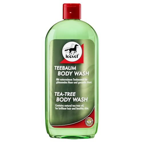 RL24 leovet - Teebaum Body Wash | Pferdeshampoo mit Teebaumöl | mindert Juckreiz & Scheuerneigung | Shampoo für Pferde | pflegt Haut & Haar | Pferdepflege | 1 x 500 ml Flasche von RL24