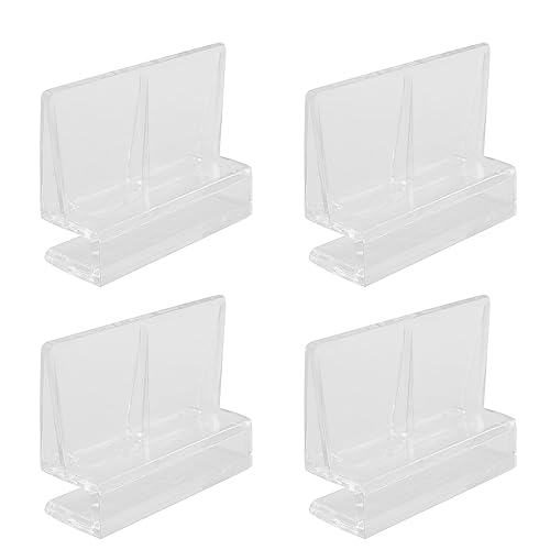 Aquarium Clip RLECS 4er Pack 6 mm Aquarium Clear Acrylic Covers Supports Holders Glass Cover Plate Bracket Tools von RLECS