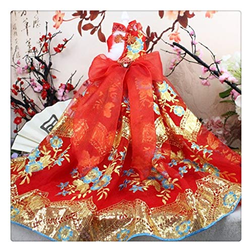 Haustier Hund Chinesischer Stil Spitze Haustier Kleid Kleine Hunde Kleidung Prinzessin Katzen Kleid Party Hund Hochzeit Kleid Tutu Rock Puffige Ärmel Terrier Kleidung Baumwolle (Größe: Medium) (M) von RLUYFGGTLNHGT