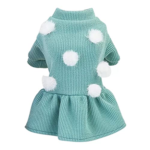 Winter Haustier Kleidung Punkt Hundekleid für Hunde Rock Herbst Hund Hochzeit Kleider Yorkshires Kleidung für Chihuahau Haustier Kleid (Farbe: D Größe: S Code) (C M Code) von RLUYFGGTLNHGT