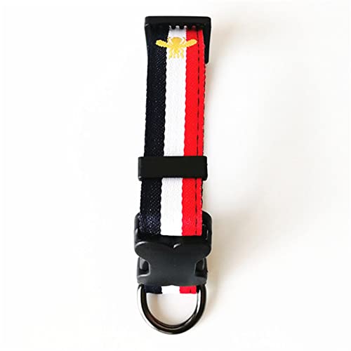 Hundeleine Hundehalsband und Leine Anzug Sicherheitsgurt Haustiergeschirr Verstellbare Führleine(Red Blue Collar,L) von RLVYTA