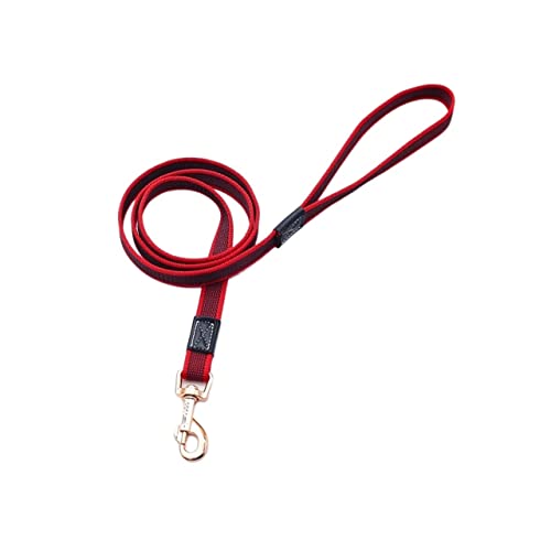 RLVYTA Hundeleine 2m 3m 5m Lange Hundeleine Haustierleine Gummi Nylon Training Walking Seil Arbeitshundeleinen Verstellbare Führleine(Red,2.0cmX300cm) von RLVYTA