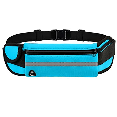 RLVYTA Hundeleine Freihändige Hundeleine mit Tasche Reflektierende Hunde Traktionsseil Hüfttaschen Pet Running Verstellbare Führleine(Blue) von RLVYTA