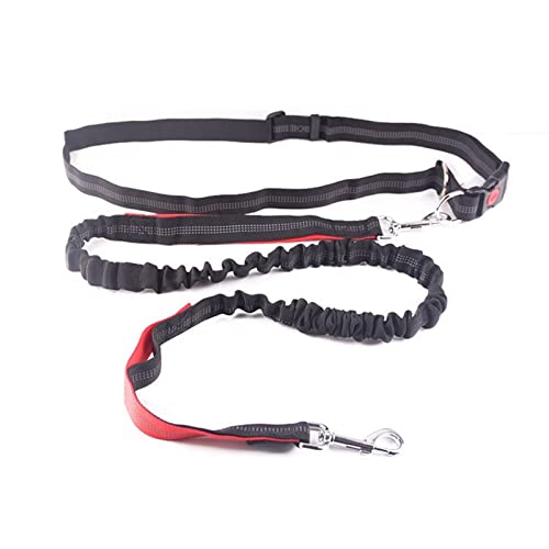 RLVYTA Hundeleine Laufende Hundeleine Haustierprodukte Hundegeschirr Halsband Joggingleine Verstellbare Taillenleinen Verstellbare Führleine(Silver) von RLVYTA