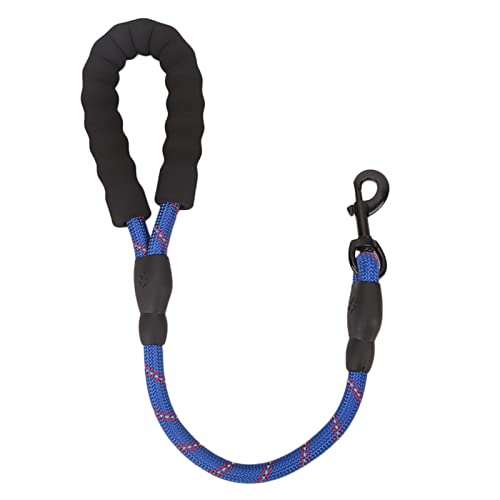 Hundeleine Pet Leash kurzes reflektierendes rundes Seil für Dog Walker Pet Collar Hundeleine Verstellbare Führleine(Dark Blue) von RLVYTA