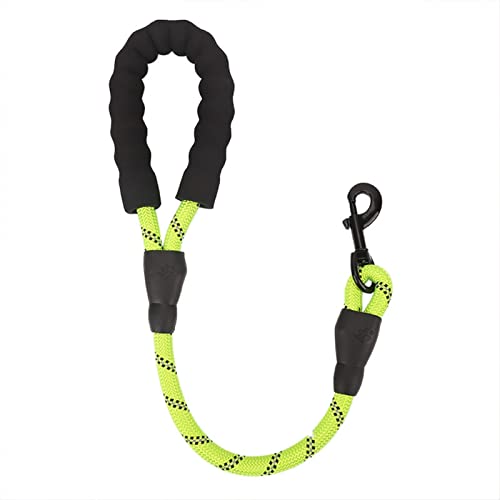 RLVYTA Hundeleine Pet Leash kurzes reflektierendes rundes Seil für Dog Walker Pet Collar Hundeleine Verstellbare Führleine(Green) von RLVYTA