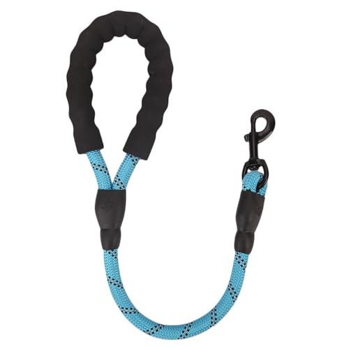 RLVYTA Hundeleine Pet Leash kurzes reflektierendes rundes Seil für Dog Walker Pet Collar Hundeleine Verstellbare Führleine(Light Blue) von RLVYTA