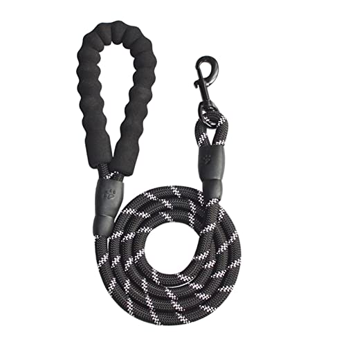 RLVYTA Hundeleine Verstellbares Geschirr für Hunde und Katzen mit reflektierender und atmungsaktiver Leine Verstellbare Führleine(1.5M Black,XS) von RLVYTA