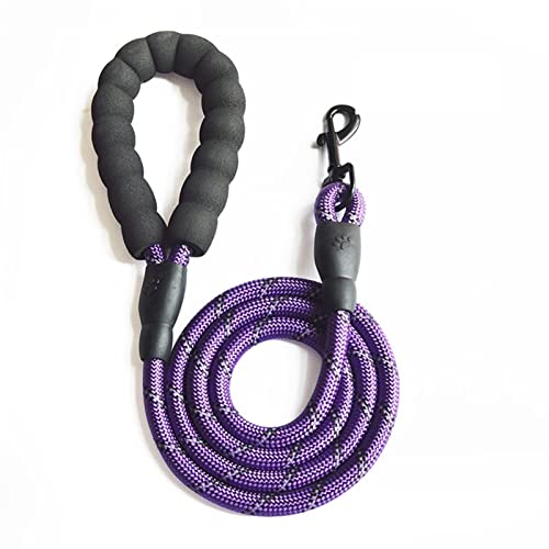 RLVYTA Hundeleine Verstellbares Geschirr für Hunde und Katzen mit reflektierender und atmungsaktiver Leine Verstellbare Führleine(1.5M Purple,S) von RLVYTA