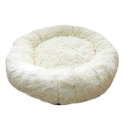 RLVYTA Hundematte Haustier-Liegekissen für kleine, mittelgroße und große Hunde & Katzenzwinger Welpenmatte Haustierbett Katzenbett(White,40cm Diameter) von RLVYTA