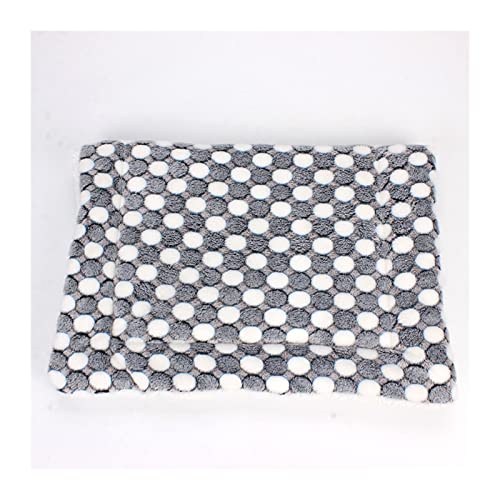 RLVYTA Hundematte Katzenbett, Hundebett, Haustierdecke, Katzensofa, Welpen-Isomatte, niedlicher Kleiner großer Hundematratze-Teppich Katzenbett(Silver White,55 80 cm) von RLVYTA