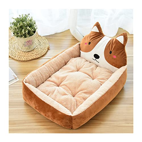 RLVYTA Hundematte Rechteckiges Hundebett, Schlafsack, Zwinger, Katze, Welpe, Schlafsofa, Haustierhaus, Winter, warmes Nest, weiche Betten Katzenbett(6,M) von RLVYTA