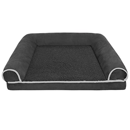 RLVYTA Hundematte Zwinger Katzennest Winterwarmes Schwammkissen Schlafsofa Vier Jahreszeiten Universal-Hundebett Katzenbett(GWF001,L 75x50x12cm) von RLVYTA