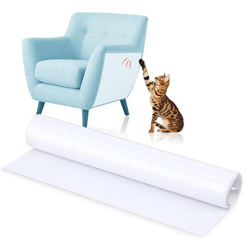 Selbstklebende Kratzfolie für Katzen, 30cm * 3m, Antikratzfolie für Möbel, Couch Schutz Katze, Kratzschutzfolie für Wände und Türen - Zum Schutz von Möbelsofa-Wandtüren von RMIVEGLIA