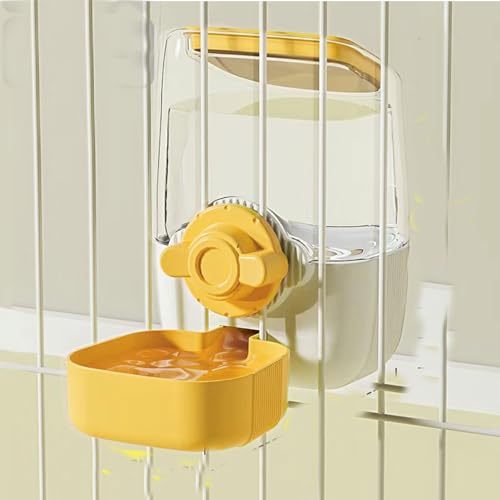 Pet Hanging Automatic Feeders Drinking Bowls (Yellow) von RMNHPTK