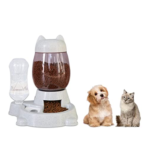 Katze Wasser und Lebensmittel Feeder Dispenser Automatische Hund Katzen Trinkflaschen Fütterungsschüssel Dispenser Pet Supplies 2.2L von RMY