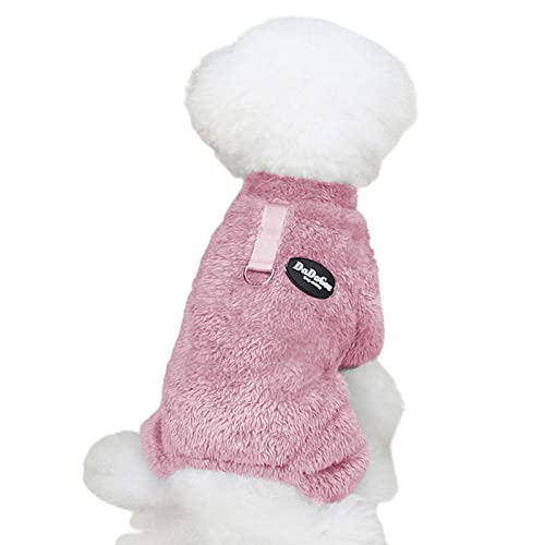 Hunde-Winterschlafanzug | Thermo-Pyjama für Hunde, flauschiger Samt-Hundemantel – Hunde-Winterkleidung für kleine Hunde, Haustier-Overall, Katzenbekleidung für kleine, mittelgroße und große Hunde von ROCKIA