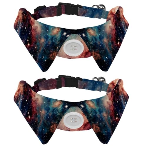 2 Stück Galaxy Universe Planet Fliege Hundehalsband, Mädchen Jungen Hundehalsband mit Fliege, Haustier Katze Fliegen für kleine, mittelgroße Welpen, Kätzchen, Kaninchen 2 Stück Galaxy Universe Planet Fliege Hundehalsband, Mädchen Jungen Hundehalsband mit Fliege, Haustier Katze Fliegen für kleine, mittelgroße Welpen, Kätzchen, Kaninchen von RODAILYCAY