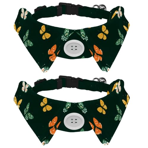 2 Stück Welpenhalsband, Schmetterlings-Urlaub, kleine Hunde, Fliegen, verstellbare Katzen-Fliegen, Halsband für mittelgroße Hunde, Katzen, Haustiere, Kaninchen 2 Stück Welpenhalsband, Schmetterlings-Urlaub, kleine Hunde, Fliegen, verstellbare Katzen-Fliegen, Halsband für mittelgroße Hunde, Katzen, Haustiere, Kaninchen von RODAILYCAY