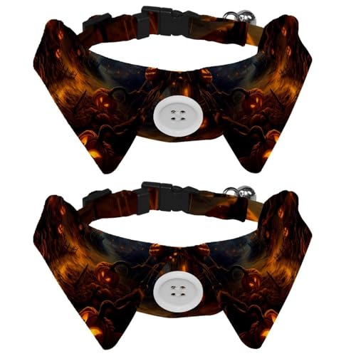 2 Stück verstellbare Fliege Hundehalsband, Happy Halloween, niedliches Smokinghalsband, formelle Haustier-Katzen-Krawatte für Welpen, Katzen, Hochzeit, Fellpflege, Geburtstagsgeschenk 2 Stück verstellbare Fliege Hundehalsband, Happy Halloween, niedliches Smokinghalsband, formelle Haustier-Katzen-Krawatte für Welpen, Katzen, Hochzeit, Fellpflege, Geburtstagsgeschenk von RODAILYCAY