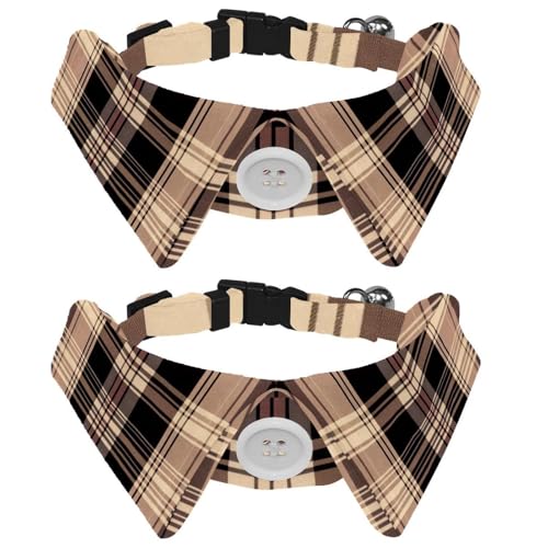 Hundehalsband mit Fliege, klassisches Gittermuster, verstellbar, niedliches Revers-Design, Fliege, Haustierhalsband für kleine Hunde, Welpen und Katzen, 2 Stück Hundehalsband mit Fliege, klassisches Gittermuster, verstellbar, niedliches Revers-Design, Fliege, Haustierhalsband für kleine Hunde, Welpen und Katzen, 2 Stück von RODAILYCAY
