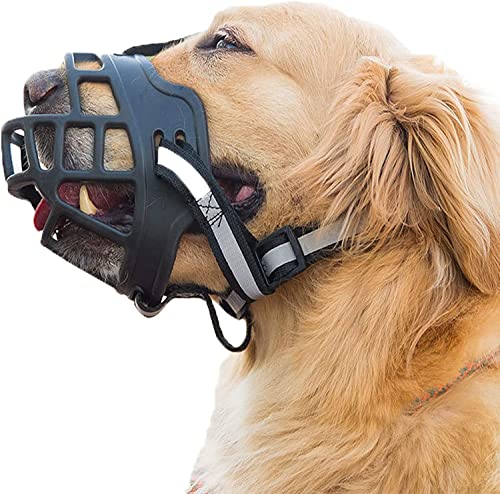 Hundemaulkorb,Breathable Korb Maulkörbe, Korb ermöglicht keuchten und trinken,Anti-Beißen,Bellen und Kauen Hund Mundabdeckung.Geeignet für alle Hunderassen,sechs Größen (2) von ROFRA