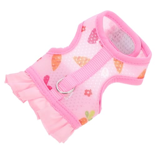 ROMISBABA Spielzeug Kaninchen 1 Set Verstellbares Kaninchen Geschirr Mit Leine Bequemes Bunny Harness Und Leine Set Für Haustiere s Niedliches Cartoon Design Zwergkaninchen Zubehör von ROMISBABA