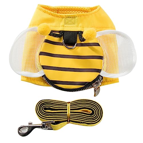 ROMISBABA 1 Satz Hundeweste hundegurt hundelaufband hundetraining hundezubehör Dog Clothes Geschirr für große Hunde Hundeleine Hundehemden Weste für Haustiere Brustgurt für Welpen Yellow von ROMISBABA