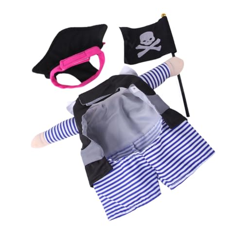 ROMISBABA 1 Set Haustier Transformationskostü Haustier Piraten Outfit Kleine Hundekleidung Hundezubehör Hunde Cosplay Hundekostü Piratendekoration Hund Piratenflagge Hund von ROMISBABA