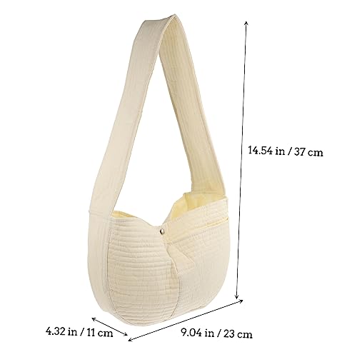 ROMISBABA 1 Stück Haustierkreuz Body Bag Katzen Und Hunde, Die Umhängetasche Pet Sling Bag (beige) von ROMISBABA