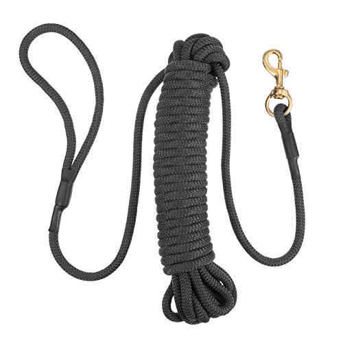 ROMISBABA 10 Hundeleine Leine für kleine Hunde für Hunde Hund führt Hundemaulkorb hundegurt hundelaufband Haustier Lange Seilleine Outdoor- für Haustiere Polypropylen Black von ROMISBABA