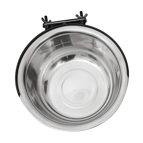 ROMISBABA 1Stk Coop-Becher aus Edelstahl Futternapf Kühlmatte für Hunde Hundekäfige Faltbarer Hundenapf große hundepipipads edelstahlschüsseln pet Bowl Haustier Puzzlematte Coop-Tasse Silver von ROMISBABA